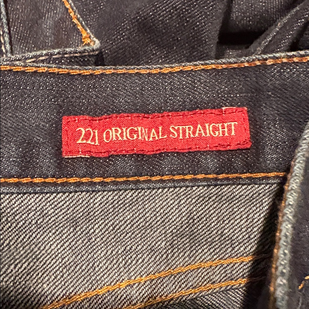 LUCKY BRAND Men’s 221 Original Straight Jeans in Dark Blue Size 33 x 34 - Picture 9 of 10